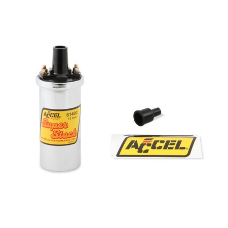 Accel Canister, 42000 Volts, 1.400 Ohms Primary Resistance/9.2K Ohms Secondary Resistance/94:1 Turns Ratio 8140C